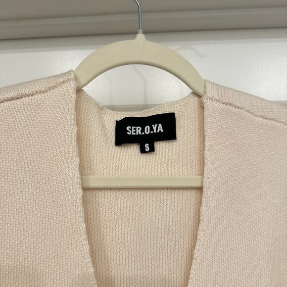 NEW Ser.O.Ya Tundra Knit Sweater in Eggshell Size Small - Picture 5 of 6